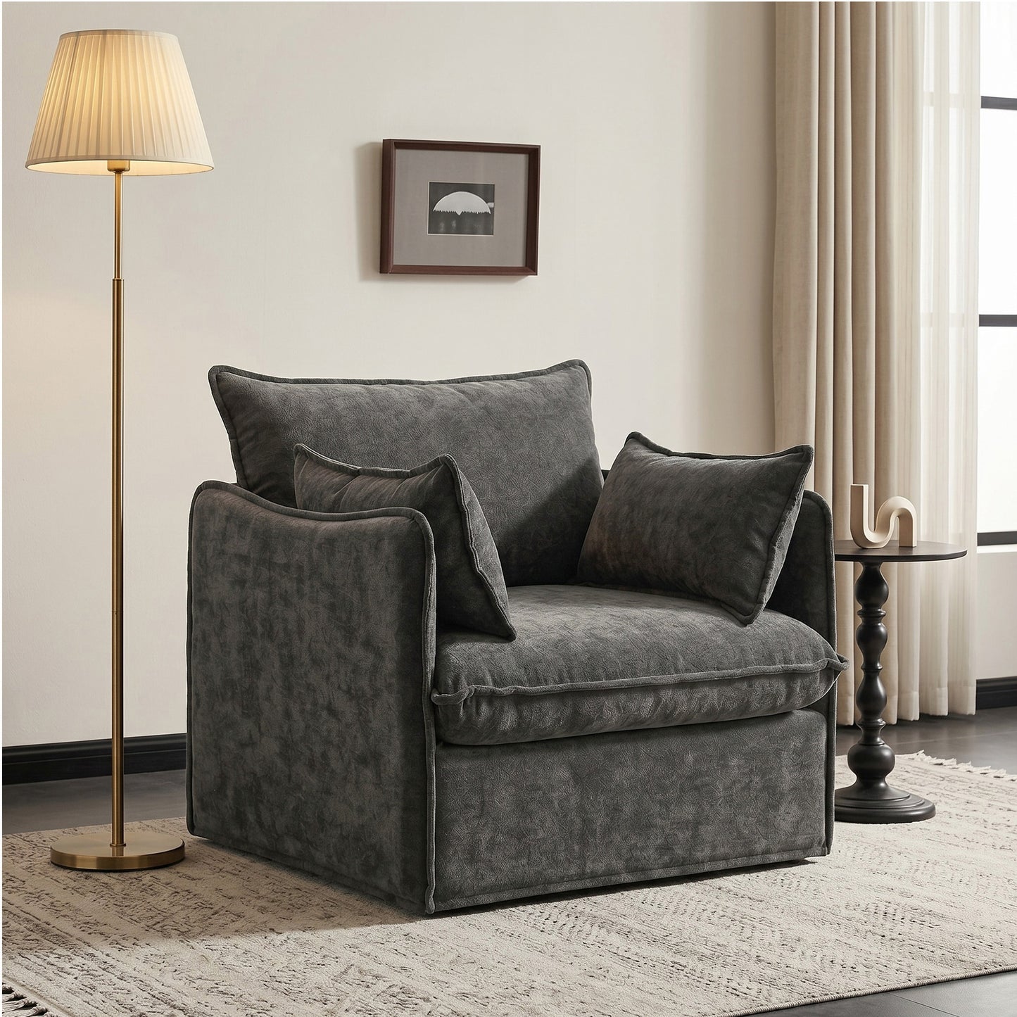 Anchor Accent Chair with Chaise Lounges