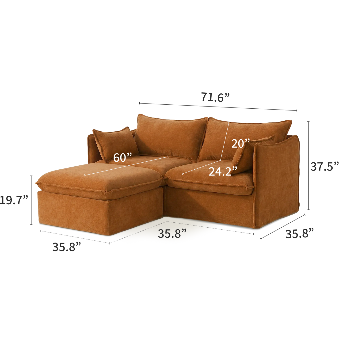 Anchor Loveseat Lounge Sofa