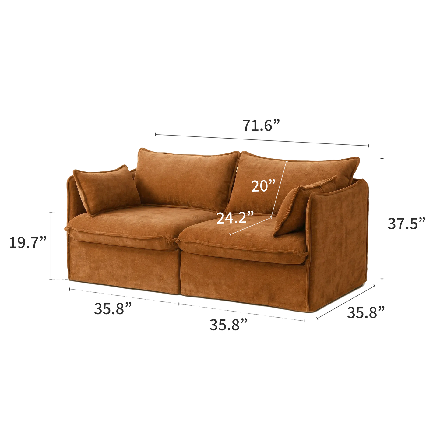 Anchor Loveseat Lounge Sofa