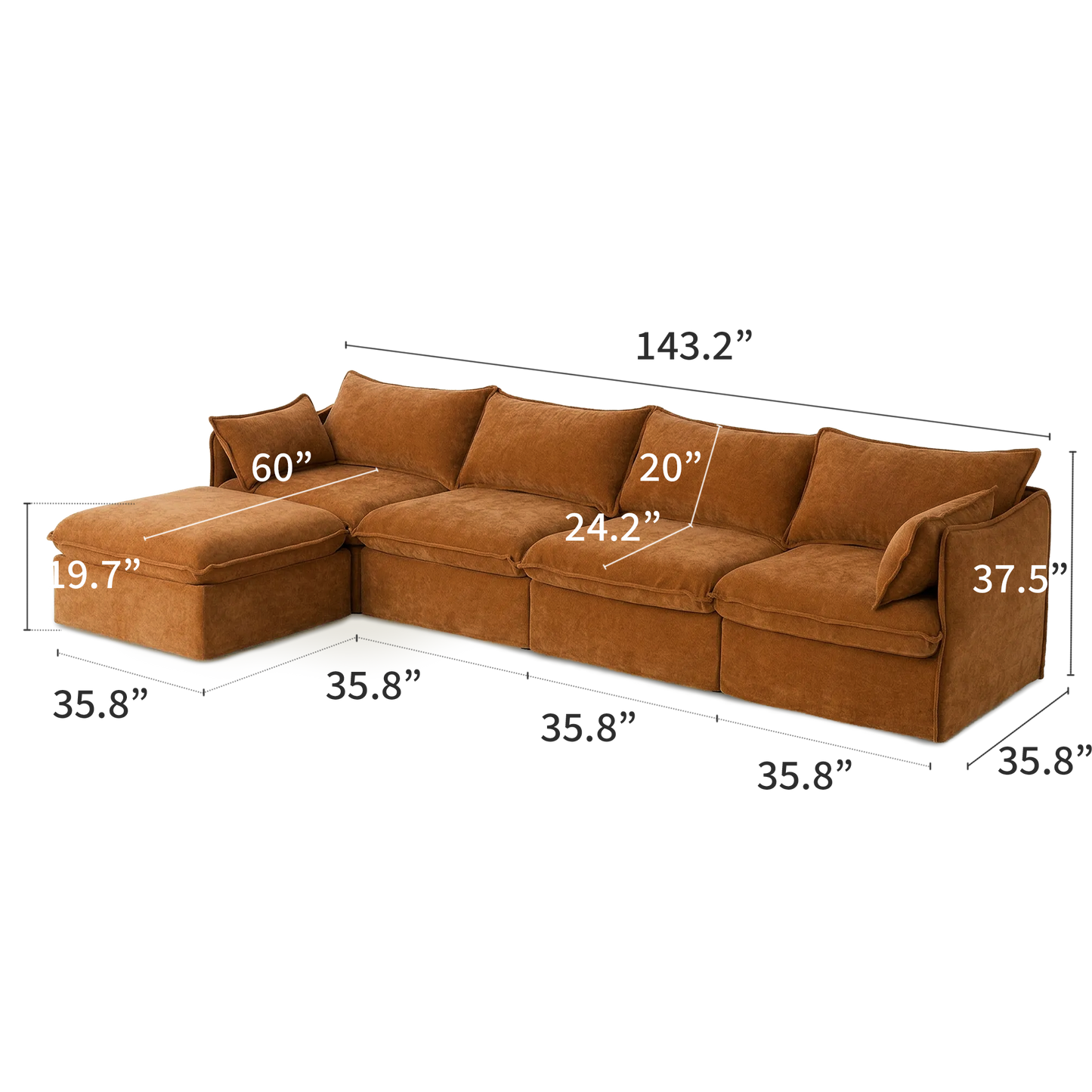 Anchor Family Chaise Sofa Sectional