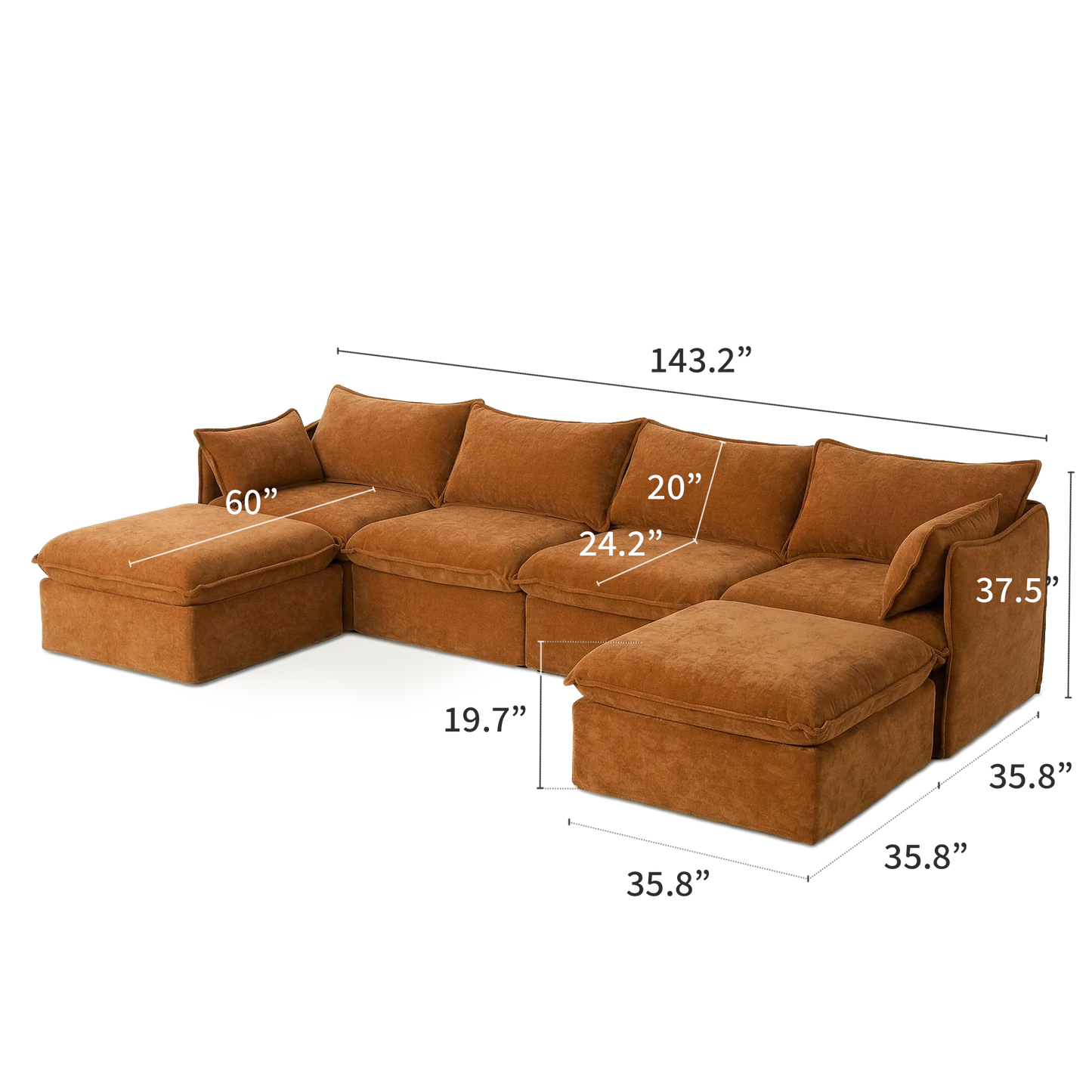Anchor Family Chaise Sofa Sectional