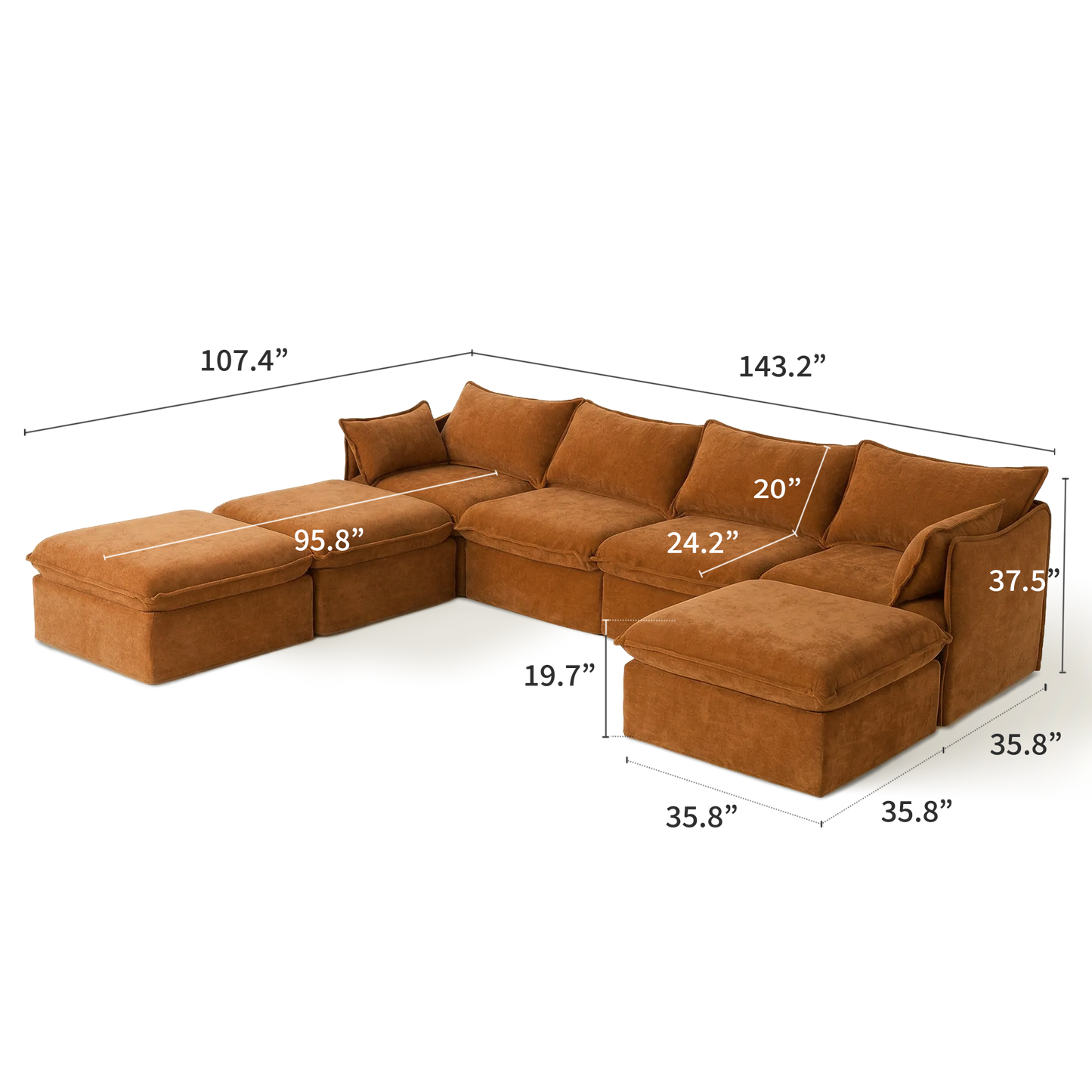 Anchor Family Chaise Sofa Sectional