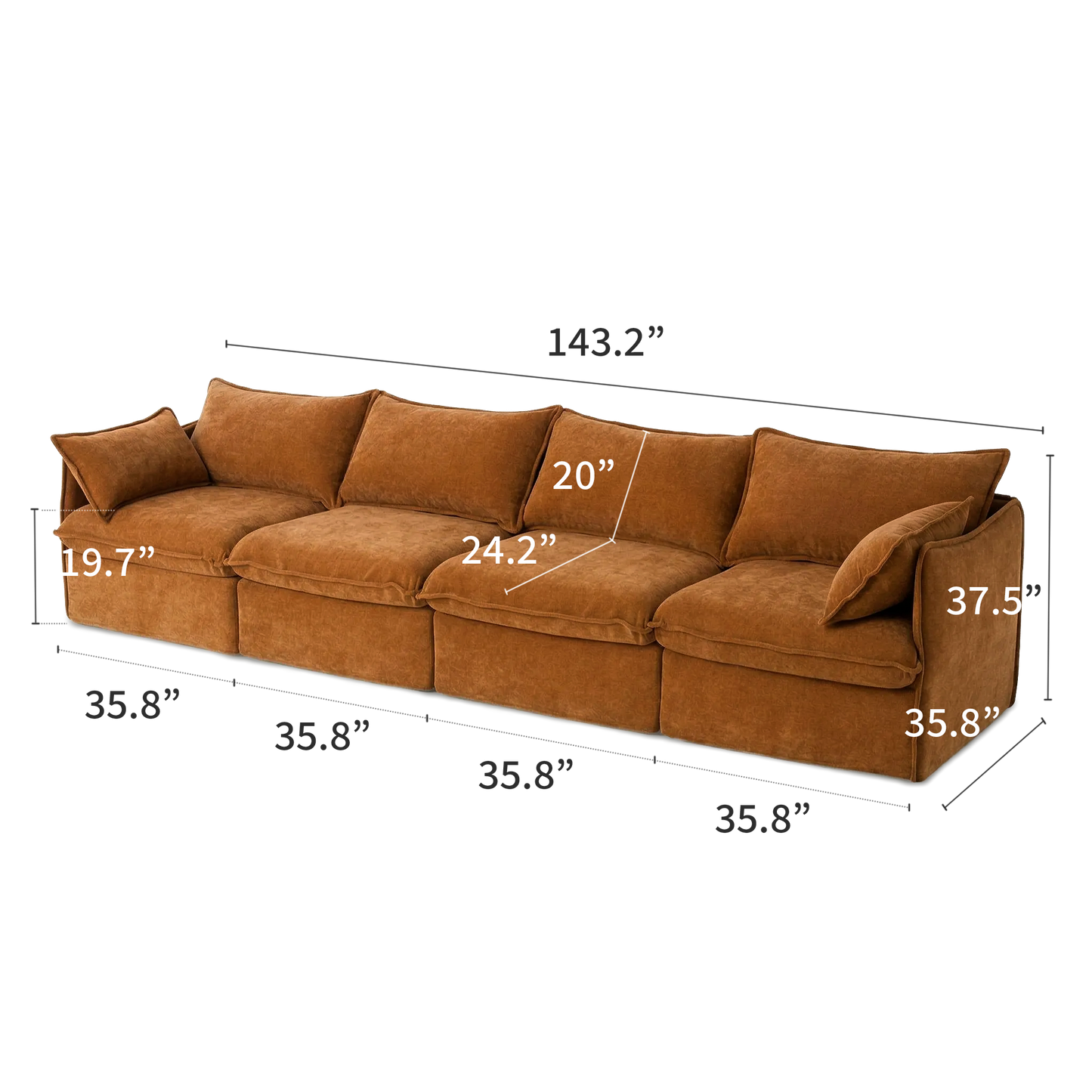 Anchor Family Chaise Sofa Sectional