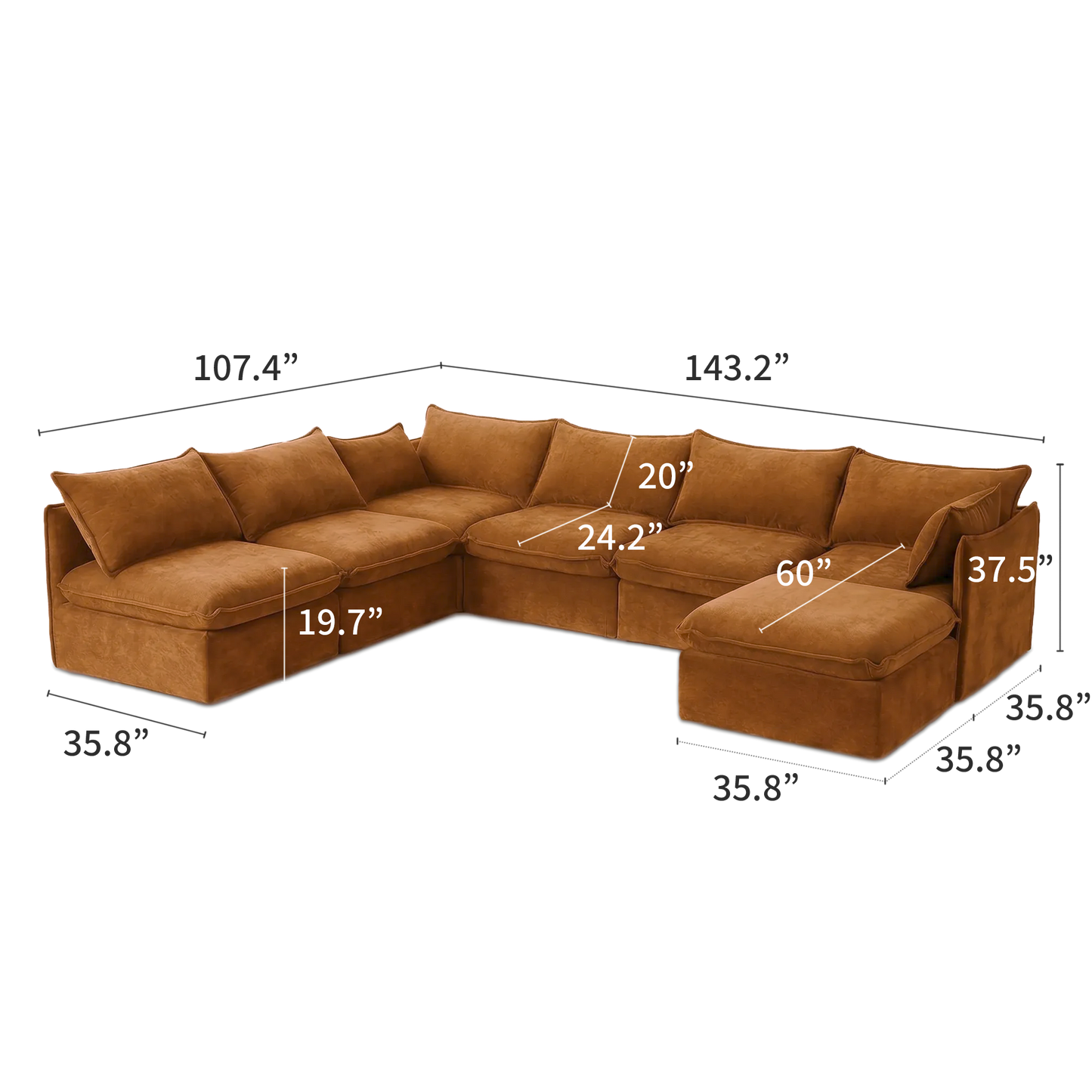 Anchor Nook Chaise Sectional