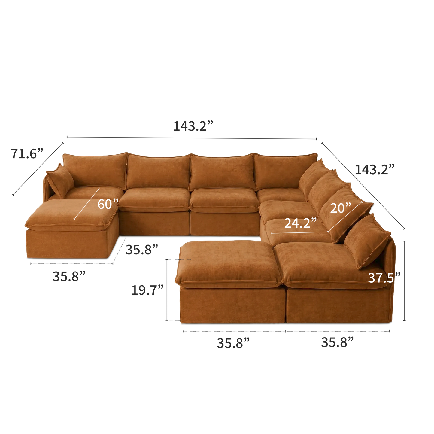 Anchor Hosting Chaise Sectional