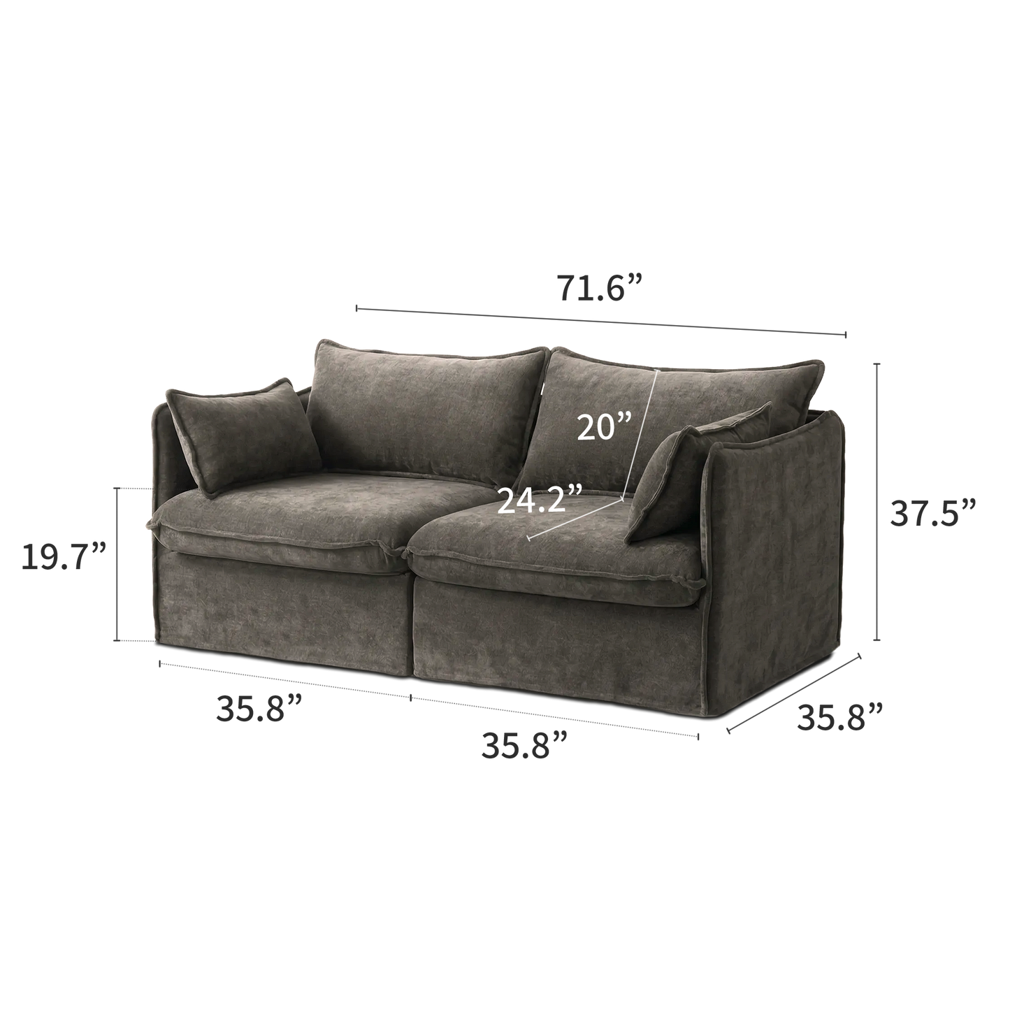 Anchor Loveseat Lounge Sofa