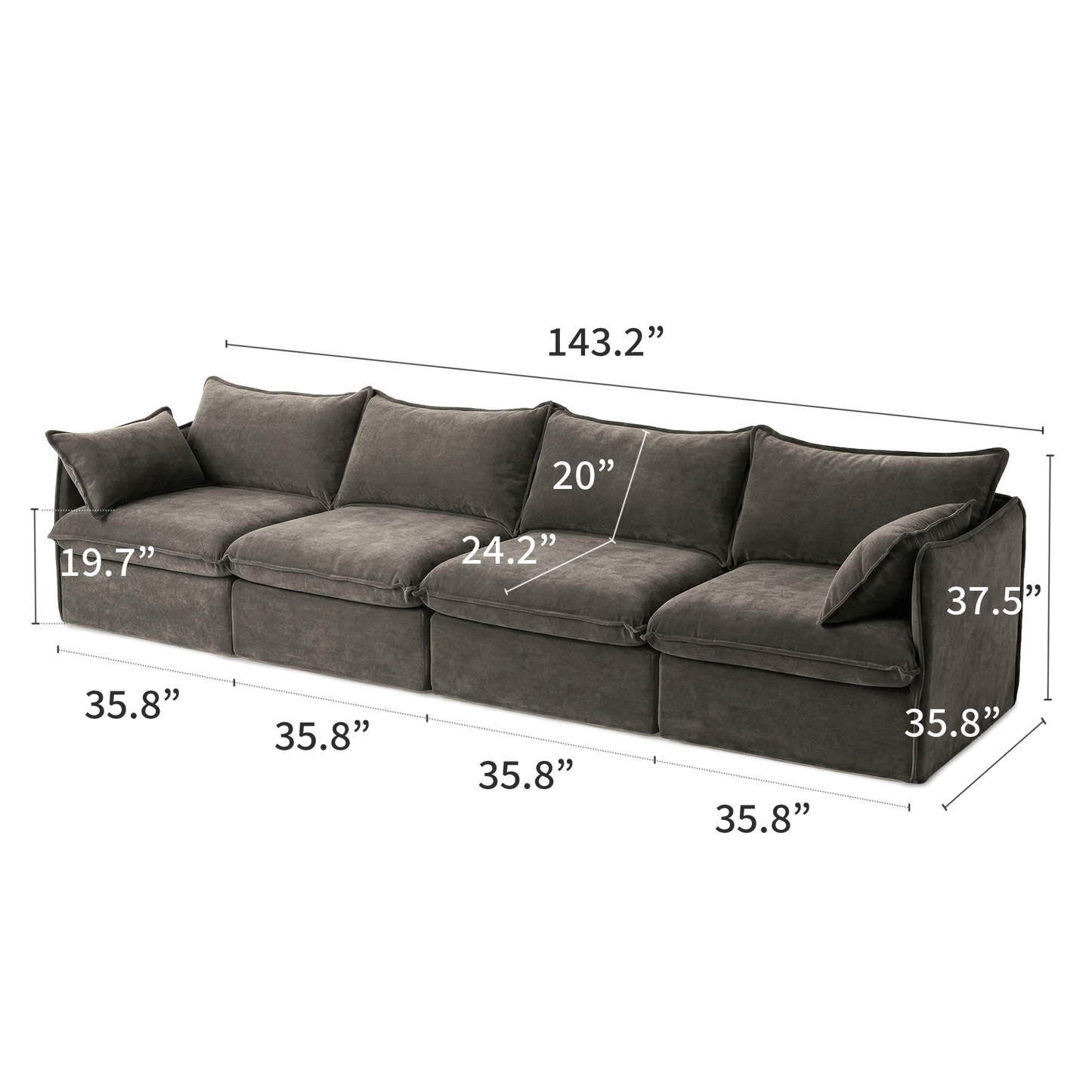 Anchor Family Chaise Sofa Sectional