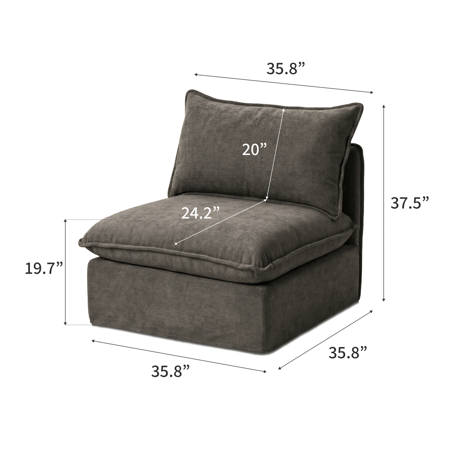 Anchor Armless Center Unit