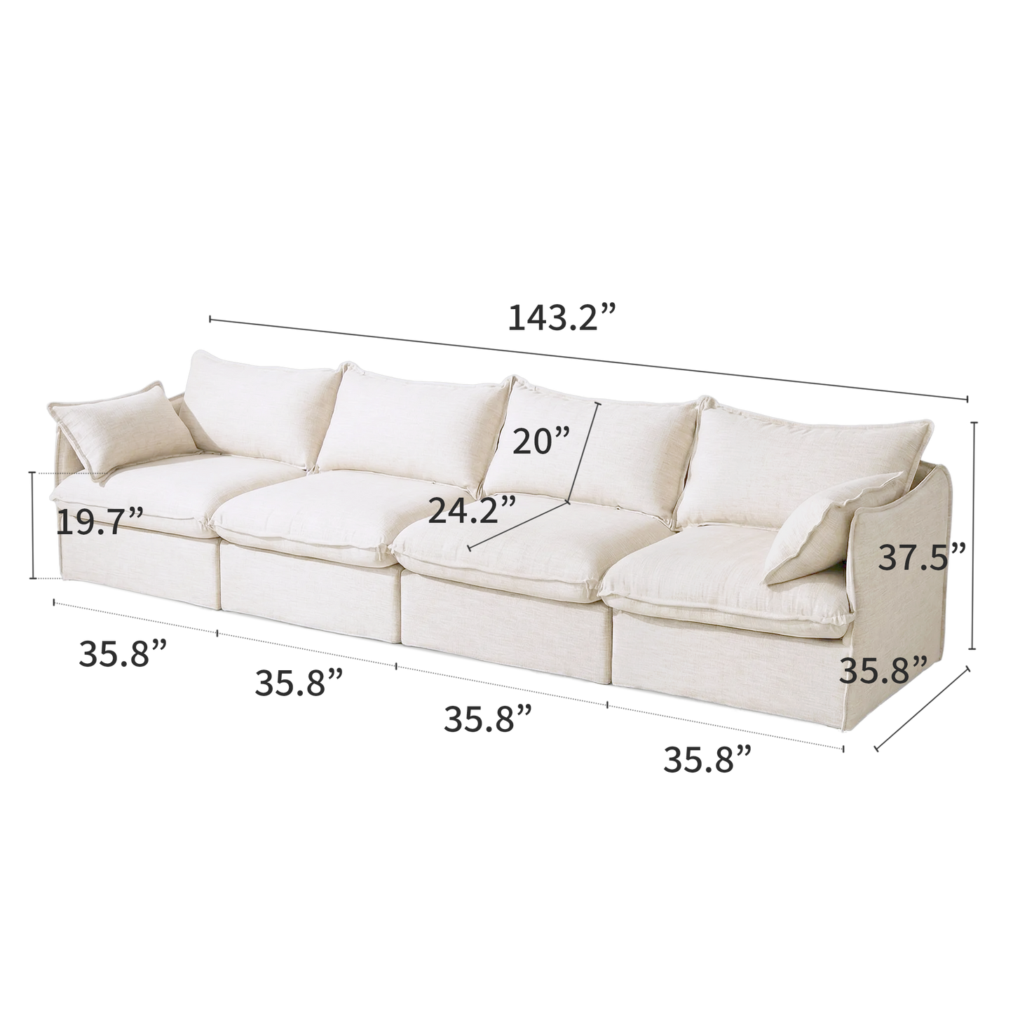 Anchor Family Chaise Sofa Sectional