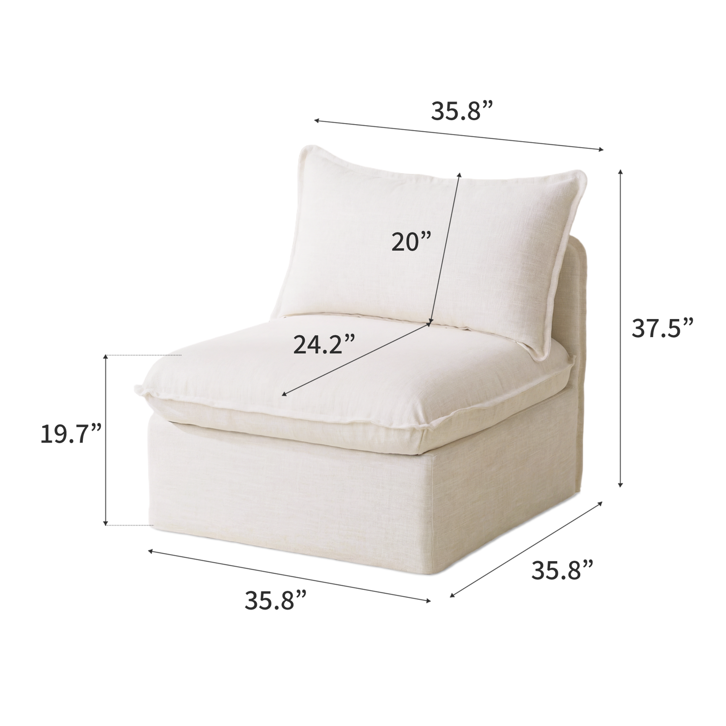 Anchor Armless Center Unit