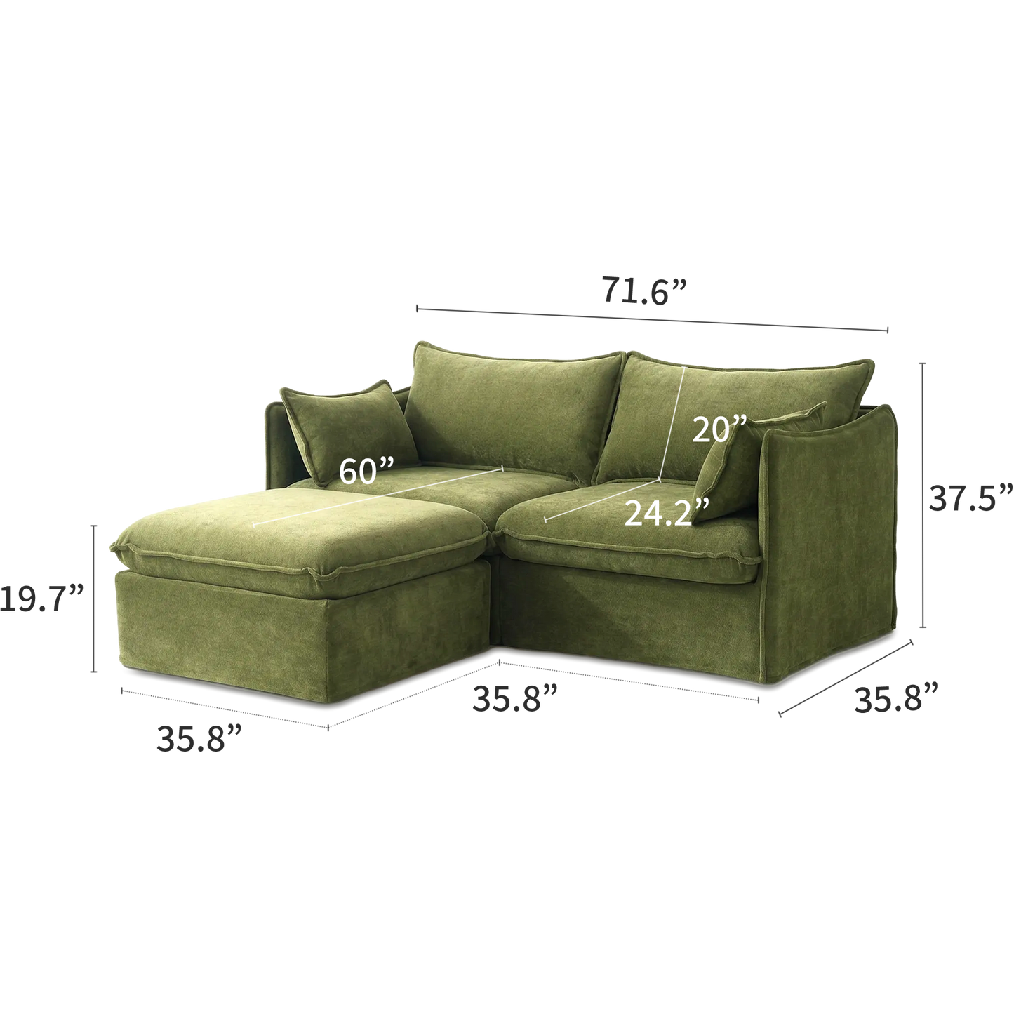 Anchor Loveseat Lounge Sofa