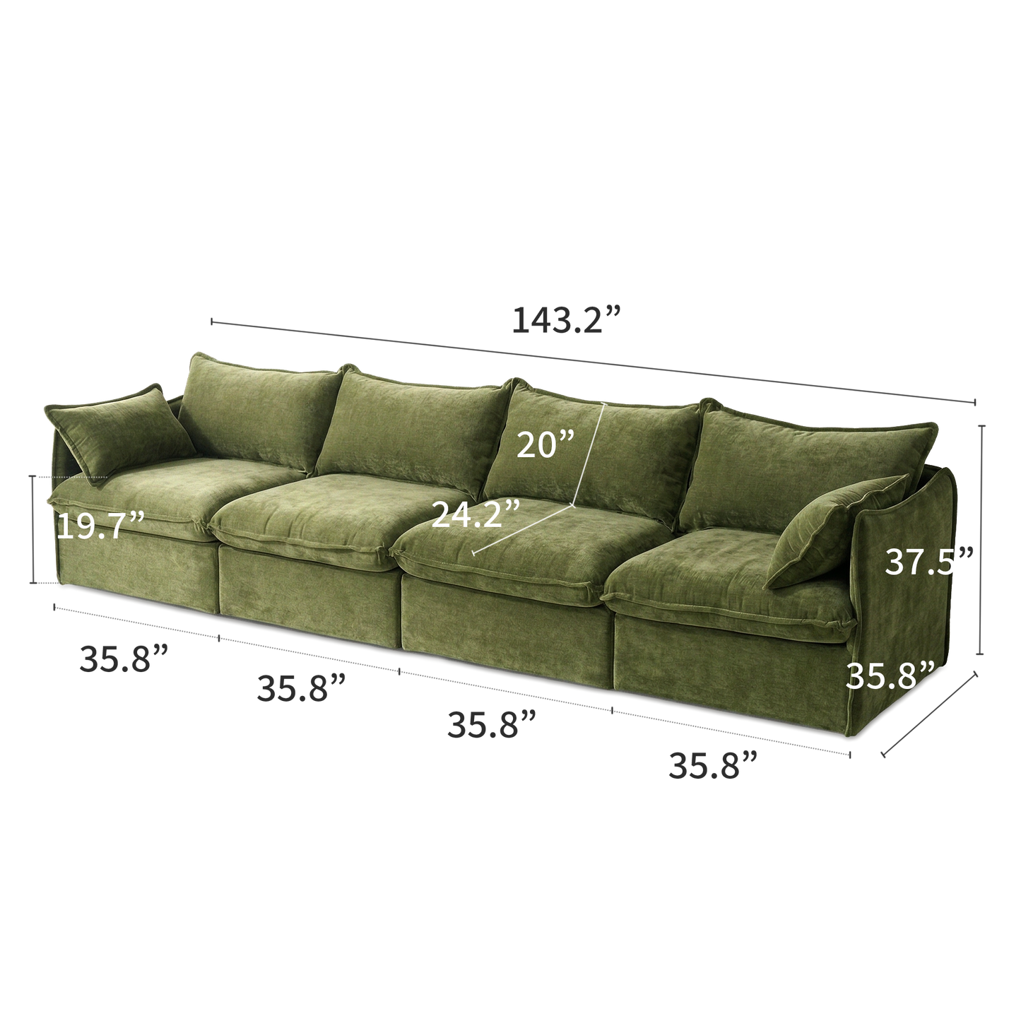 Anchor Family Chaise Sofa Sectional