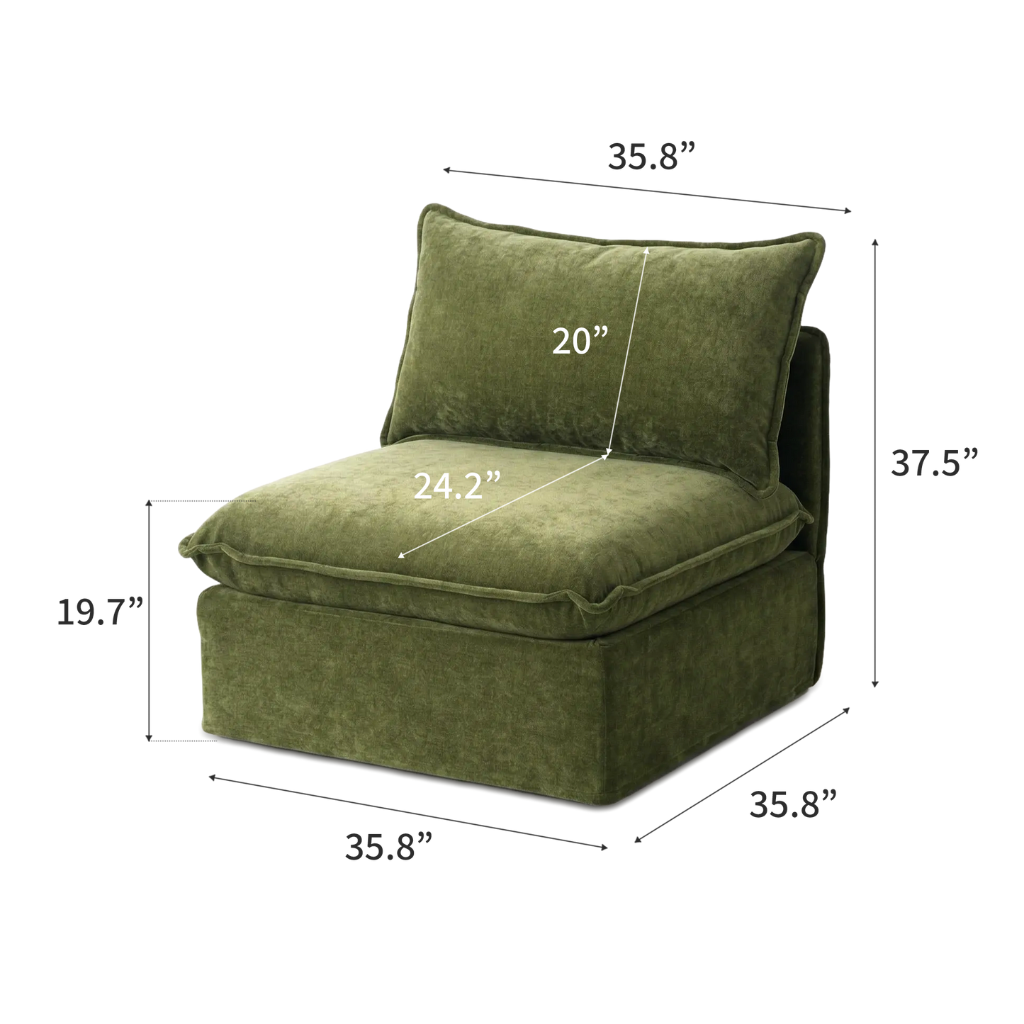 Anchor Armless Center Unit