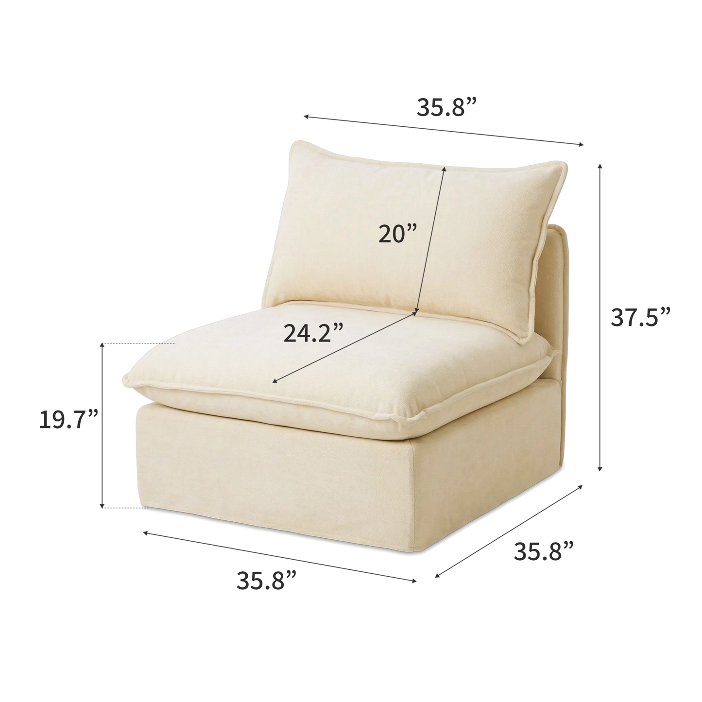 Anchor Armless Center Unit
