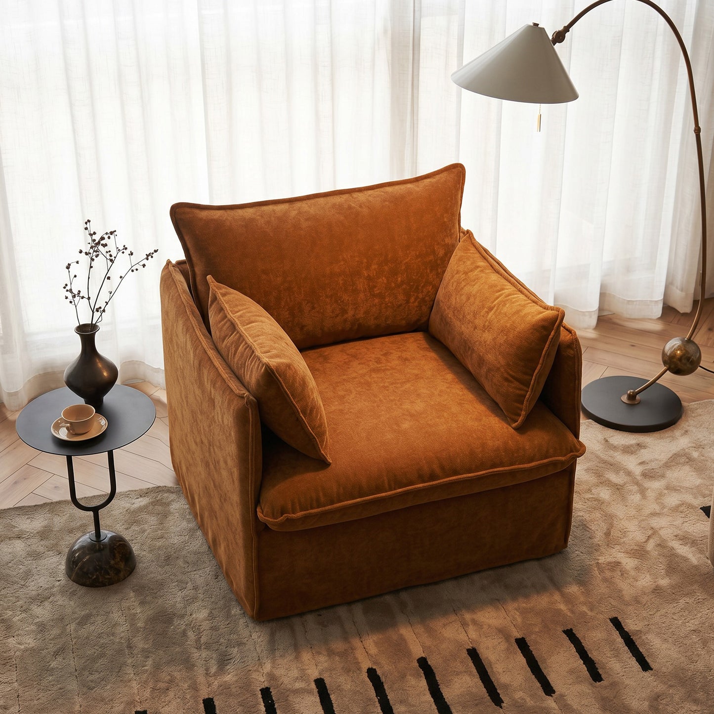 Anchor Accent Chair with Chaise Lounges