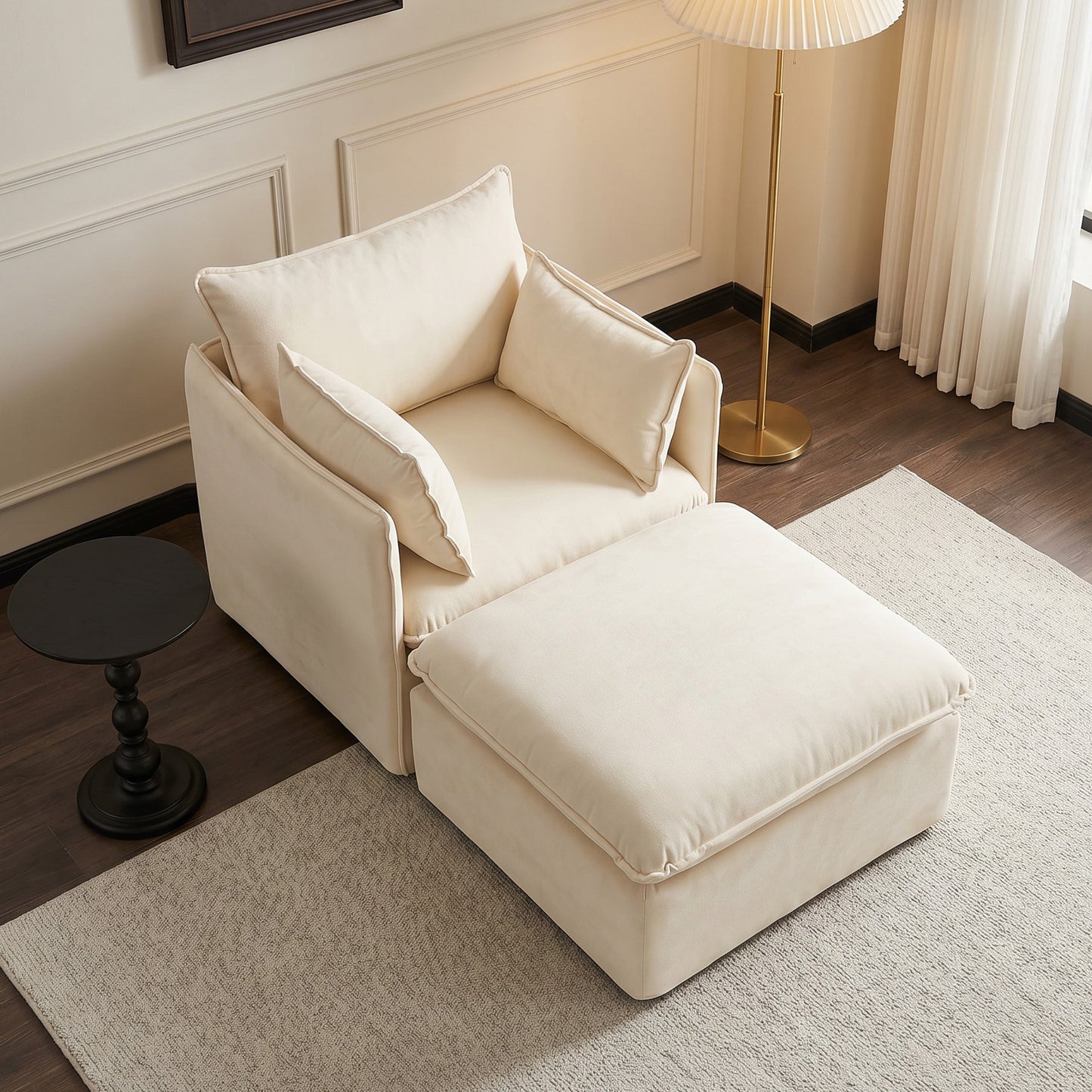 Anchor Accent Chair with Chaise Lounges