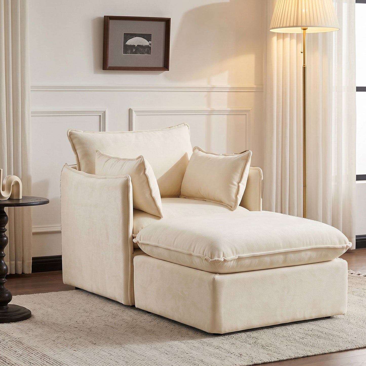 Anchor Accent Chair with Chaise Lounges
